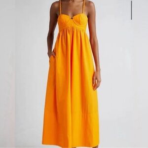 FARM Rio Bright Orange Maxi Dress